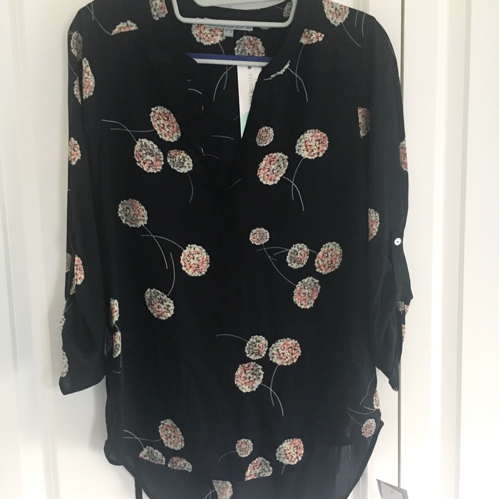 Daniel Rainn Koda Split Neck Blouse